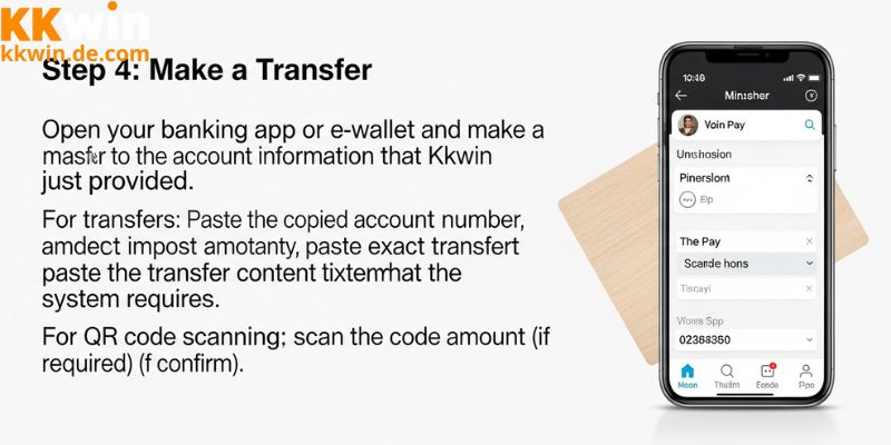 Bước cuối thực hiện chuyển khoảng và tận hưởng