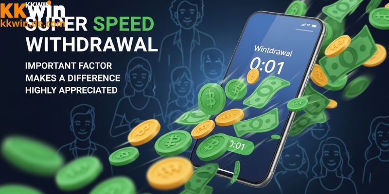 Tốc độ rút tiền là yếu tố được ưu tiên cải thiện tại KKwin